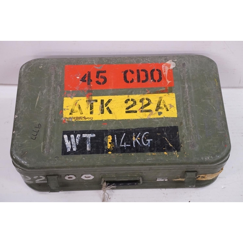 371 - A military fitted storage case.