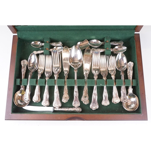 393 - A canteen of silver plated kings pattern cutlery by Arthur Price of England.