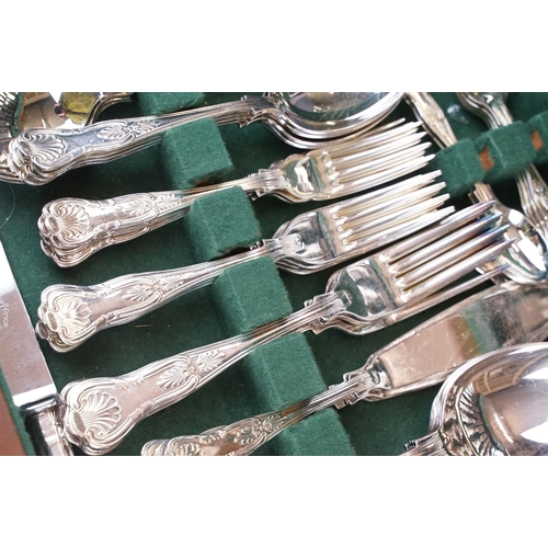 393 - A canteen of silver plated kings pattern cutlery by Arthur Price of England.