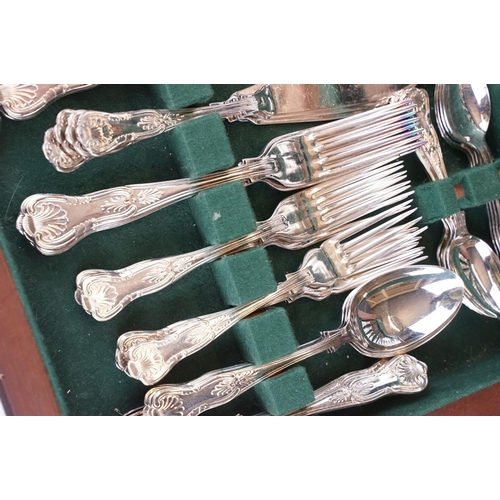 393 - A canteen of silver plated kings pattern cutlery by Arthur Price of England.