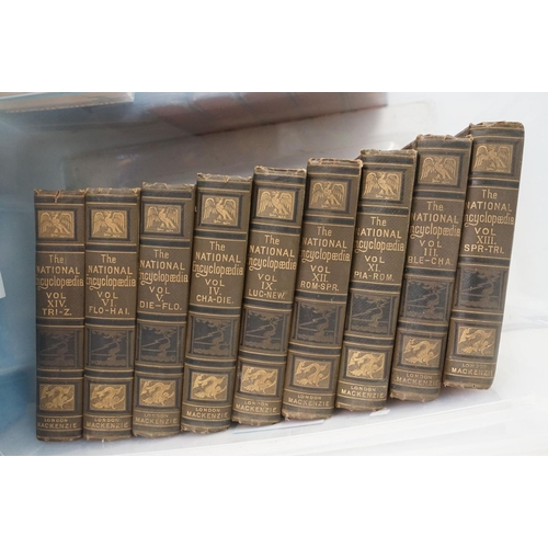 401 - Harmsworth Self-Educator volumes 1-8, quantity of The National Encyclopaedia books and a quantity of... 