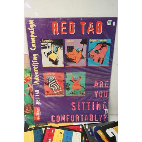 402 - Levi's Red Tag advertising poster featuring pop art chairs, reads 'Are You Sitting Comfortably?' 82c... 