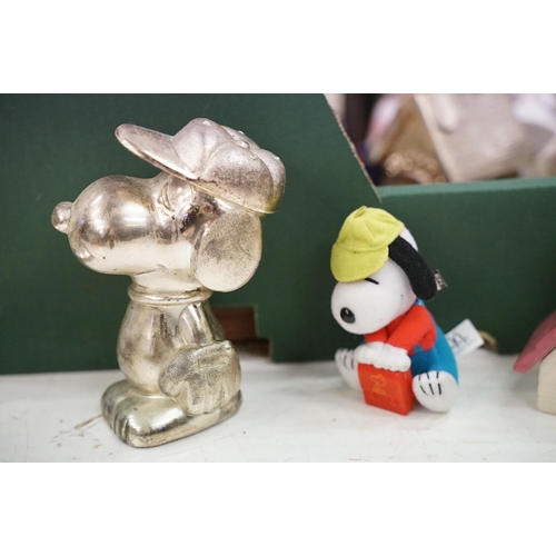 405 - Charles Schultz, Snoopy collection, to include: six mirrors, three silverplated United Feature Syndi... 