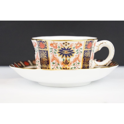 52 - Royal Crown Derby Old Imari teacup & saucer (pattern 1128), and a Herend hand painted teacup & sauce... 