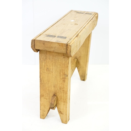 531 - Pine kitchen bench stool