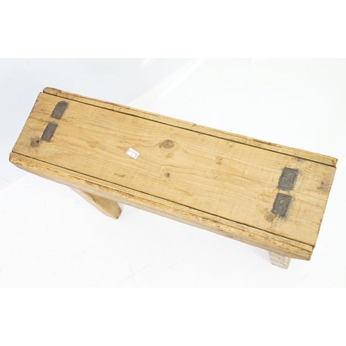 531 - Pine kitchen bench stool