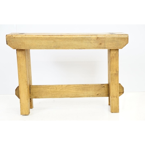 531 - Pine kitchen bench stool