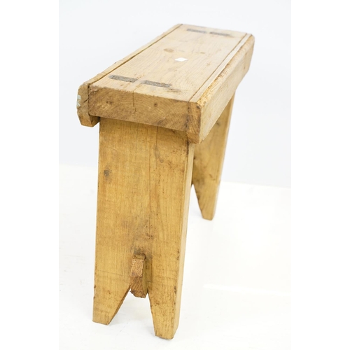 531 - Pine kitchen bench stool