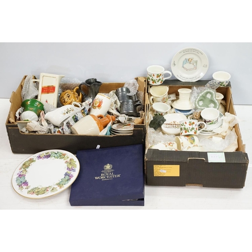 115 - Collection of mixed ceramics to include Wedgwood Jasperware, Royal Doulton Bunnykins, Portmeirion, R... 