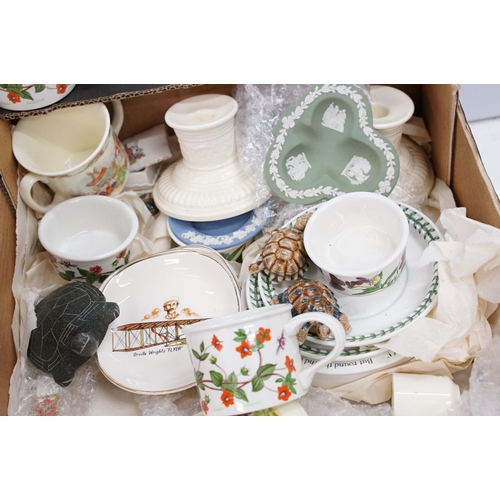 115 - Collection of mixed ceramics to include Wedgwood Jasperware, Royal Doulton Bunnykins, Portmeirion, R... 