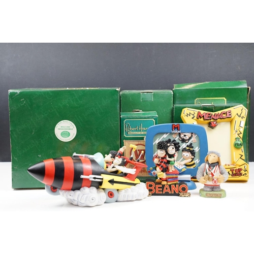 121 - Group of Robert Harrop 'The Beano Dandy Collection', four pieces, to include BDLE2000 Menacemobile, ... 