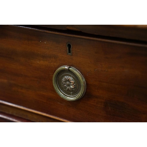 558 - Early 20th century mahogany chest of two short and three long drawers, 99cm high x 112cm wide x 53.5... 