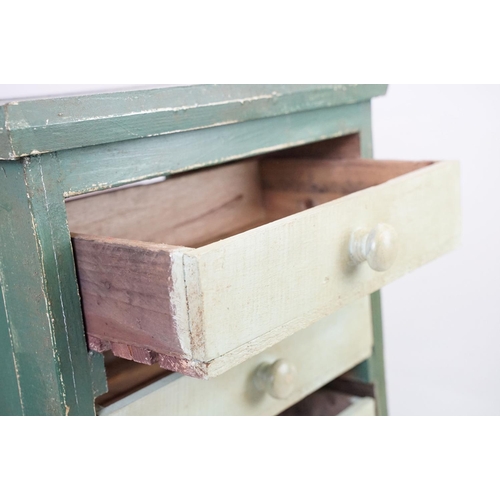 577 - Farmhouse apple and vegetable storage rack with four drawers, 104cm high x 57.5cm wide x 35cm deep