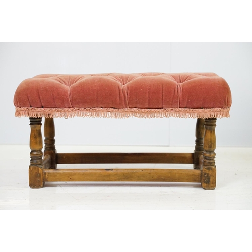 583 - 20th century continental style settee with shaped elaborately pierced back, the button back and seat... 