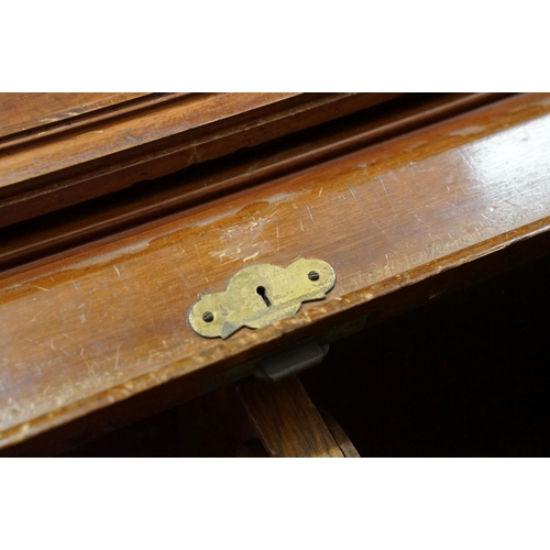 584 - Early 20th century mahogany haberdashery cabinet, with an internal arrangement of forty seven oak dr... 