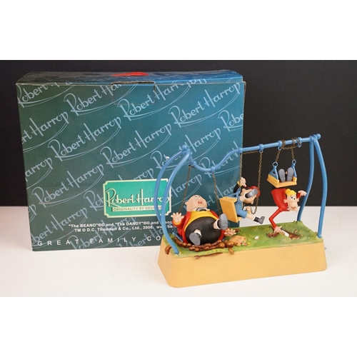 96 - Two Robert Harrop large boxed figurines to include 'The Swinging Scoundrels' musical box and 'The Ro... 