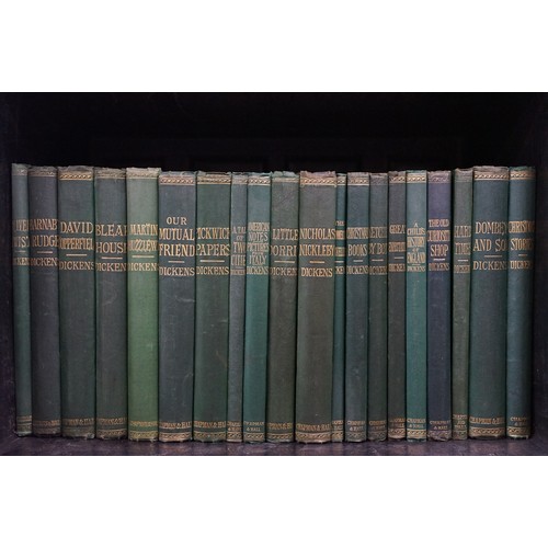 393A - Set of Charles Dickens Household Edition books published by Chapman & Hall London, an album of plate... 