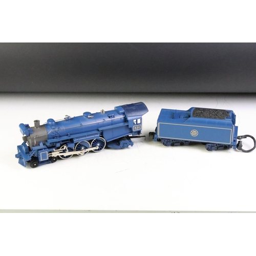 2 - Boxed Rail King by MTH Electric Trains O gauge 30-1172-0 4-6-2 Blue Comet Pacific Steam Engine locom... 