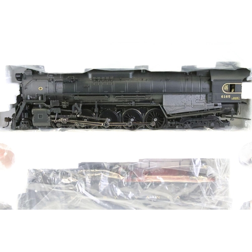 46 - Boxed Broadway Limited Blueline HO gauge 5085 PRR J1 2-10-4 #6165 locomotive set