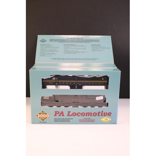 57 - Five boxed Proto Series 2000 HO gauge locomotives to include 23618 GP9 II PPR 7020, 21666 PA Locomot... 