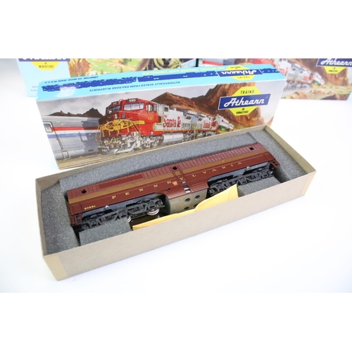 61 - Seven boxed Athearn HO gauge locomotives to include 4083, 3707, 4008, 3824, 3403, 3344 and 3804