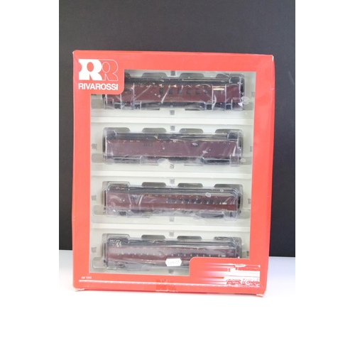 63 - Boxed Life Like HO gauge Deluxe Locomotive plus a boxed Rivarossi RT600227 60' HWT Passenger Car Set... 