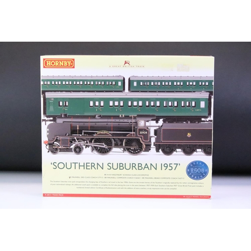 8 - Boxed ltd edn Hornby OO gauge R2815 Southern Suburban 1957 Train Pack, complete with certificate