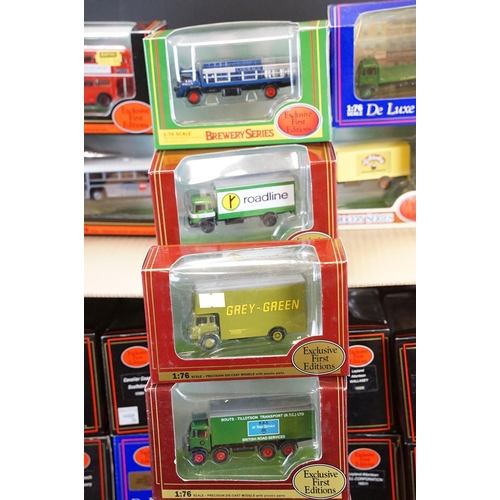 1001 - 72 Boxed EFE Exclusive First Editions model buses and commercial models to include De Luxe Series, G... 