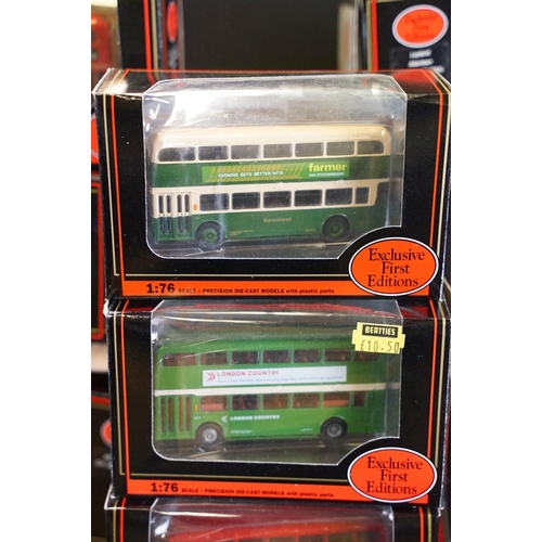 1004 - 72 Boxed EFE Exclusive First Editions model buses to include De Luxe Series, De-Regulation, War Time... 