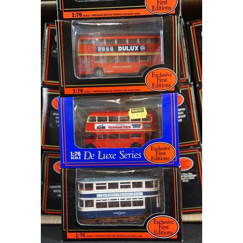 1004 - 72 Boxed EFE Exclusive First Editions model buses to include De Luxe Series, De-Regulation, War Time... 