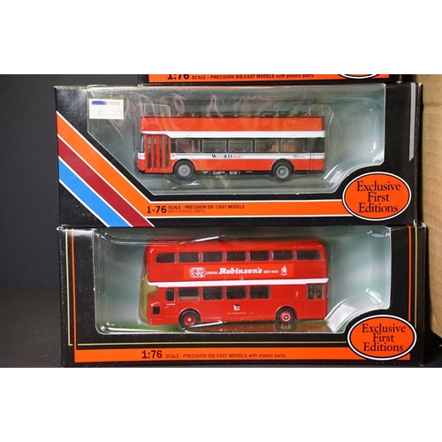 1008 - 53 Boxed EFE Exclusive First Editions diecast model buses to include De-Regulation, De Luxe Series, ... 