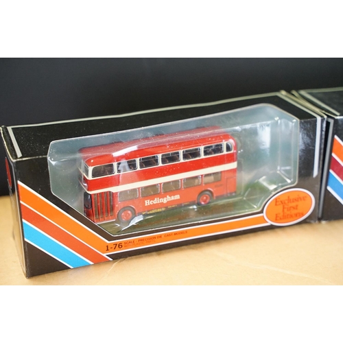 1008 - 53 Boxed EFE Exclusive First Editions diecast model buses to include De-Regulation, De Luxe Series, ... 