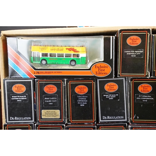 1008 - 53 Boxed EFE Exclusive First Editions diecast model buses to include De-Regulation, De Luxe Series, ... 