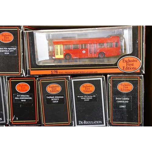 1008 - 53 Boxed EFE Exclusive First Editions diecast model buses to include De-Regulation, De Luxe Series, ... 