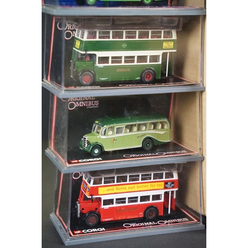 1012 - 44 Boxed / Cased Corgi Original Omnibus diecast model buses, diecast ex, boxes / cases ex