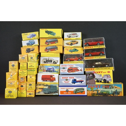 1014 - 39 Boxed / cased Atlas Dinky Collection diecast models, all variants, excellent condition with some ... 