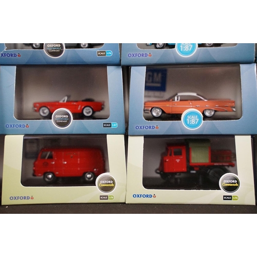 1016 - 59 Boxed / Cased 1/76 and 1/87 scale Oxford Diecast models to include Oxford Fire, Oxford Commercial... 