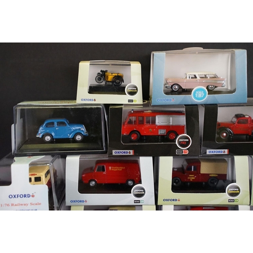 1016 - 59 Boxed / Cased 1/76 and 1/87 scale Oxford Diecast models to include Oxford Fire, Oxford Commercial... 