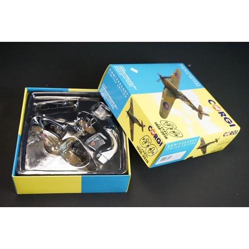 1026 - Collection of seven boxed Corgi diecast model planes to include Aviation Archives featuring 1/72 sca... 