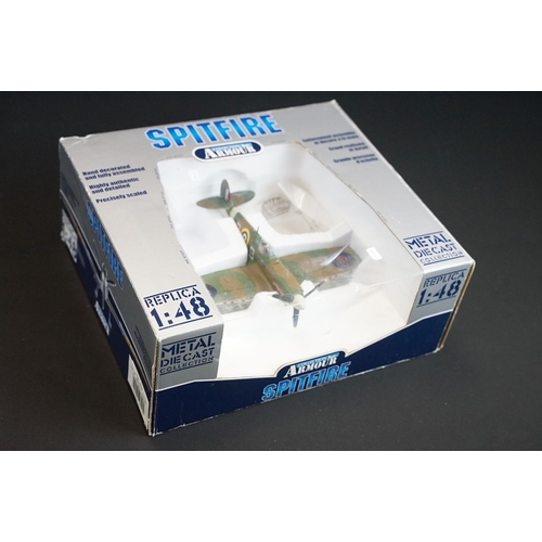 1027 - Collection of five boxed diecast model planes to include 2 x Hobbymaster 1/48 scale models featuring... 