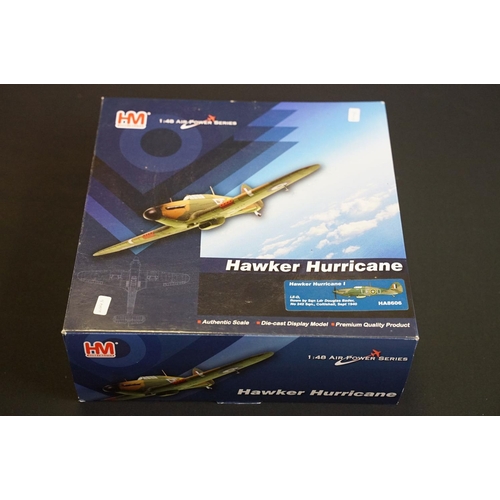 1027 - Collection of five boxed diecast model planes to include 2 x Hobbymaster 1/48 scale models featuring... 