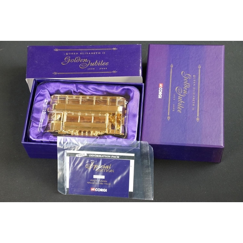 1030 - Collection of six boxed Corgi diecast models to include 5 x Queen Elizabeth II Golden Jubilee 1952-2... 