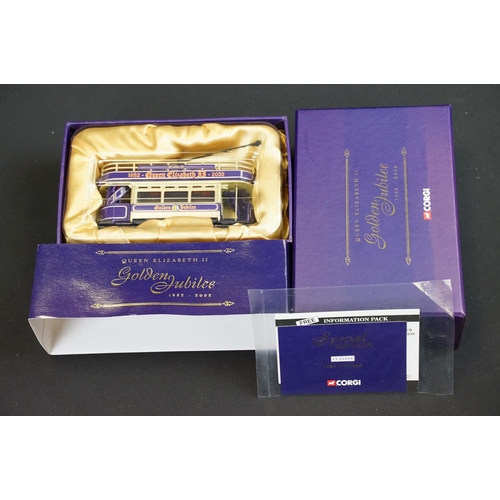 1030 - Collection of six boxed Corgi diecast models to include 5 x Queen Elizabeth II Golden Jubilee 1952-2... 