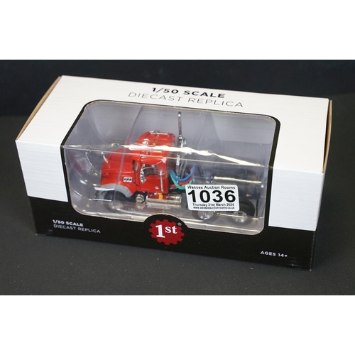 1036 - Collection of four boxed 1/50 scale haulage diecast models to include First Gear Mack Granite MP Eng... 