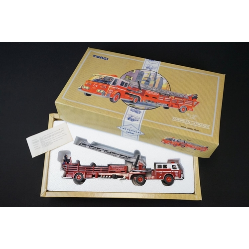 1037 - Collection of 38 boxed Corgi Classics diecast models to include The La France Fire Vehicles, Commerc... 