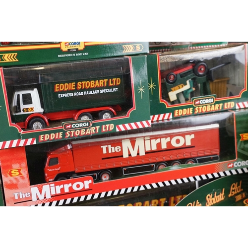 1039 - 43 Boxed Corgi Eddie Stobart diecast models featuring CC68702, 61203, 23101, 59601, 66201, 5901, etc... 