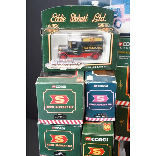 1039 - 43 Boxed Corgi Eddie Stobart diecast models featuring CC68702, 61203, 23101, 59601, 66201, 5901, etc... 