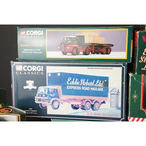 1039 - 43 Boxed Corgi Eddie Stobart diecast models featuring CC68702, 61203, 23101, 59601, 66201, 5901, etc... 