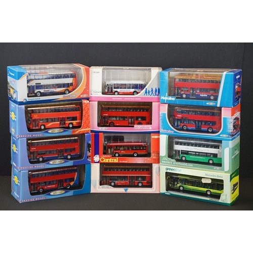 1041 - 12 Boxed / cased Creative Masters 1:76 diecast model buses to include Stagecoach London, Western Gra... 