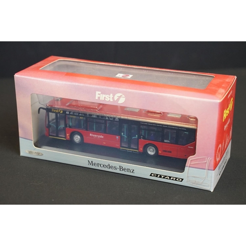 1042 - 12 Boxed / cased Creative Masters 1:76 diecast model buses to include Park & Ride, London City Sight... 